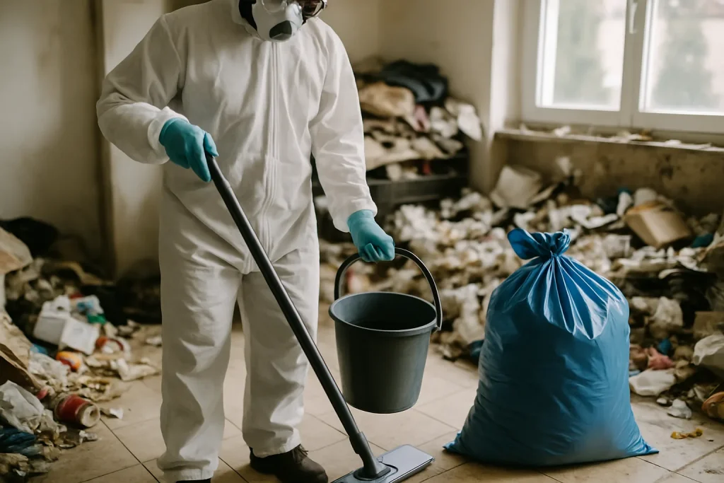 Appartement à Epagny en désordre, avant intervention de nettoyage après diogène.