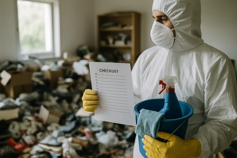 Intérieur d'un appartement en désordre à Perignat-Les-Sarlieve nécessitant un nettoyage après diogène.