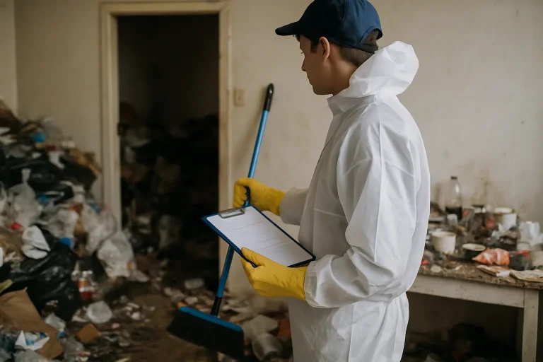 Appartement à Luce dans un état de désordre nécessitant un nettoyage approfondi.