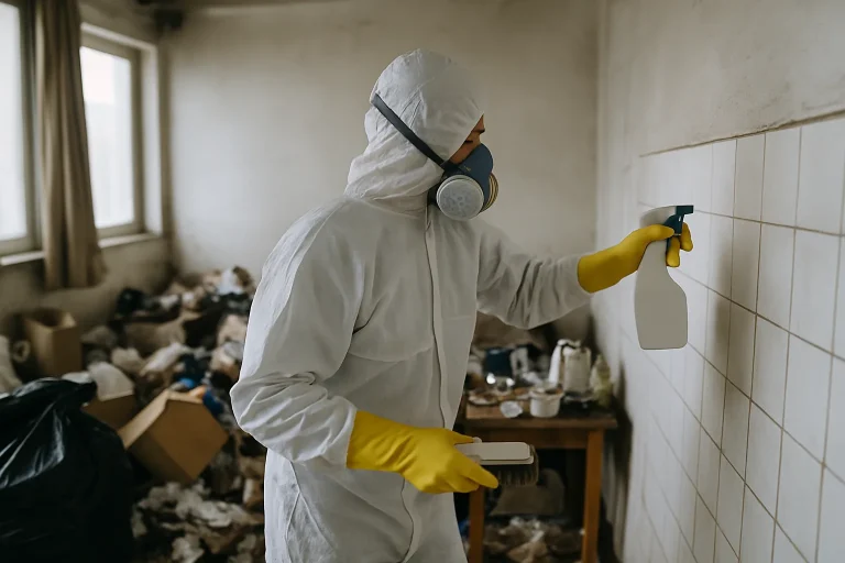 Intérieur d'un appartement à Annemasse en désordre, nécessitant un nettoyage après diogène.