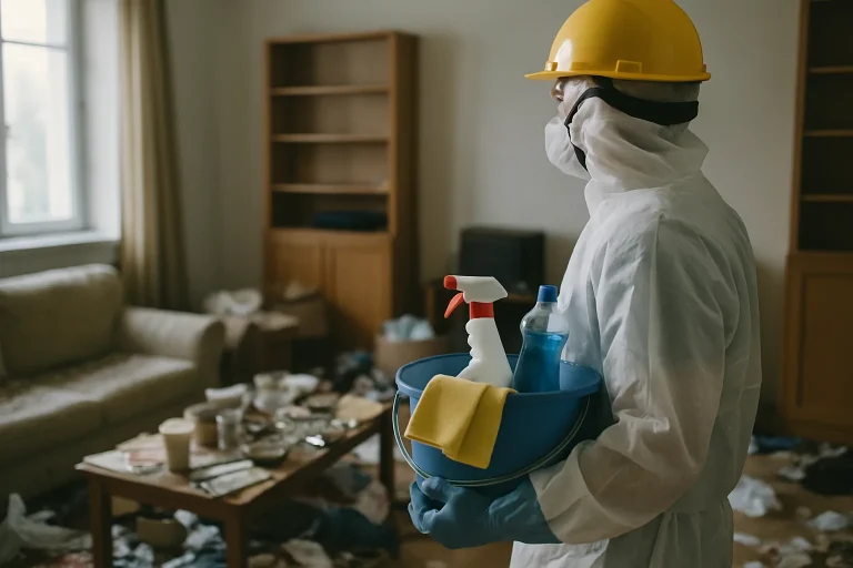 Appartement en désordre à Macon, illustrant les conséquences du syndrome de Diogène.