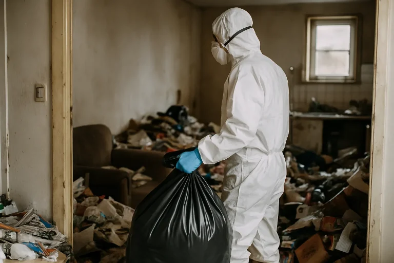 Appartement à Aubenas en désordre, illustrant la nécessité d'un nettoyage après diogène.
