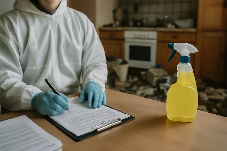 Un intérieur d'appartement à Danjoutin en désordre avec des déchets et des objets éparpillés.