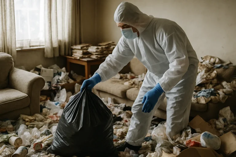 Nettoyage d'un appartement après diogène à Montmerle-Sur-Saone, professionnel en action.