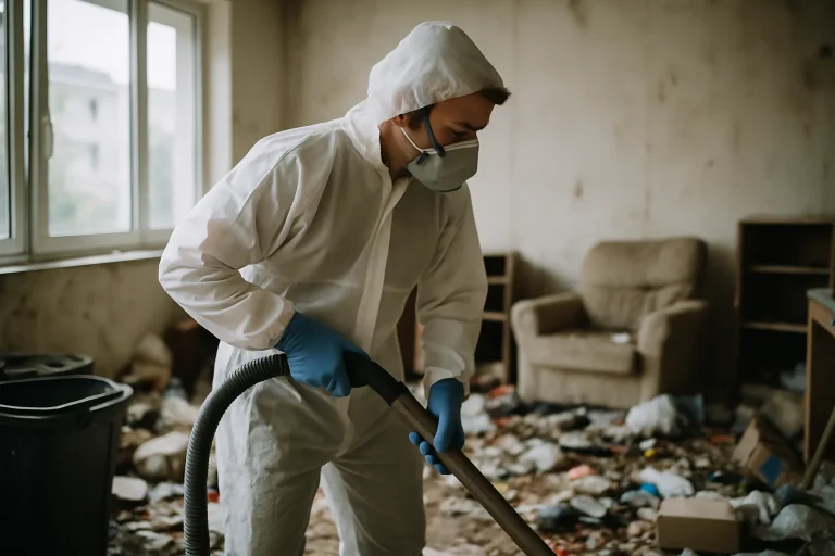 Appartement encombré à Seynod nécessitant un nettoyage après diogène.