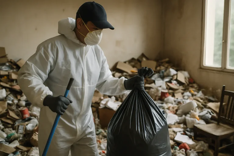 Un appartement en désordre avec des déchets et des objets éparpillés à Saint-Martin-D'Heres.