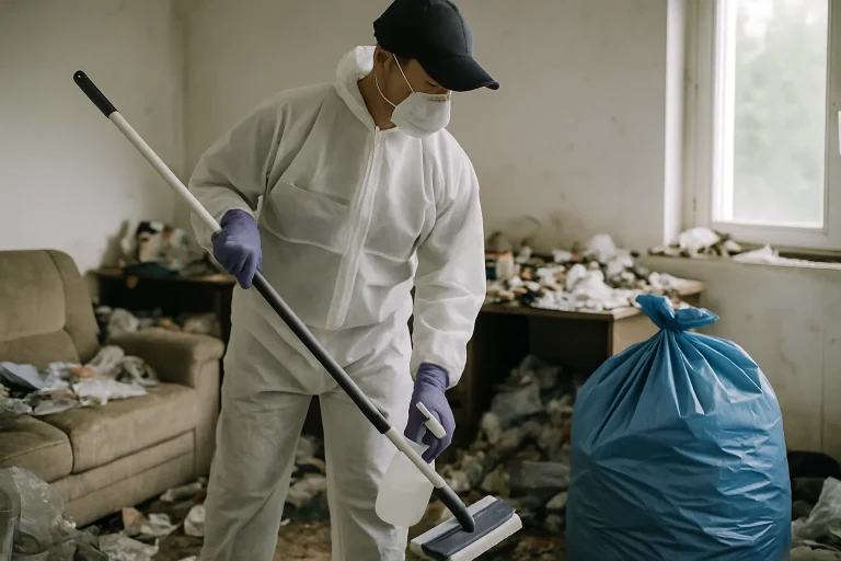Appartement en désordre à Fillinges, avant le nettoyage après diogène.