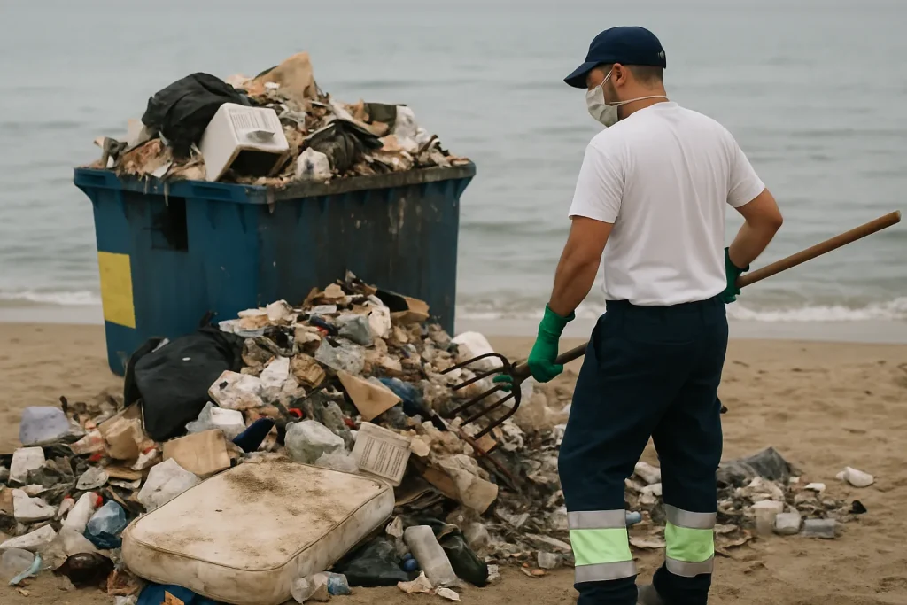Un intérieur bien rangé à Mer après un nettoyage post-syndrome de Diogène.