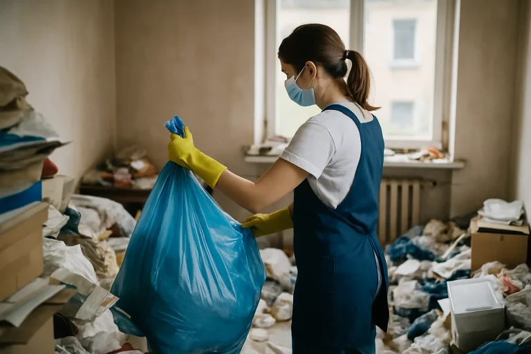 Un appartement en désordre à Brie-Et-Angonnes, avec des objets éparpillés et de la poussière.